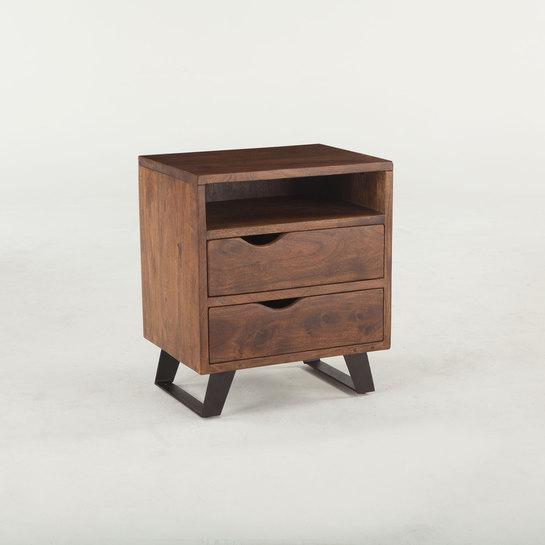 London Loft Wood Nightstand - HTD