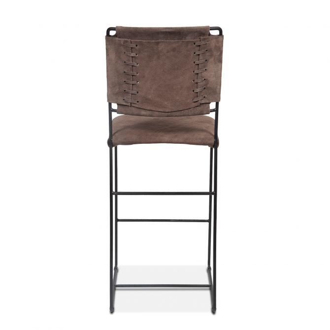 New York Counter Chair Asphalt Suede