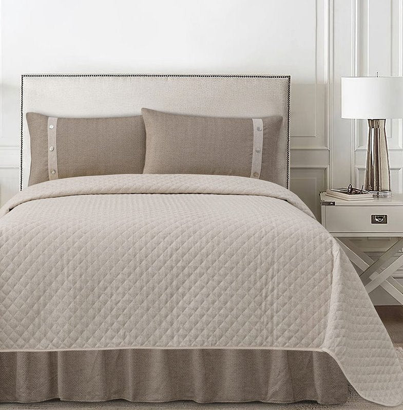 Fairfield Linen Coverlet Set: Available at City Home PDX