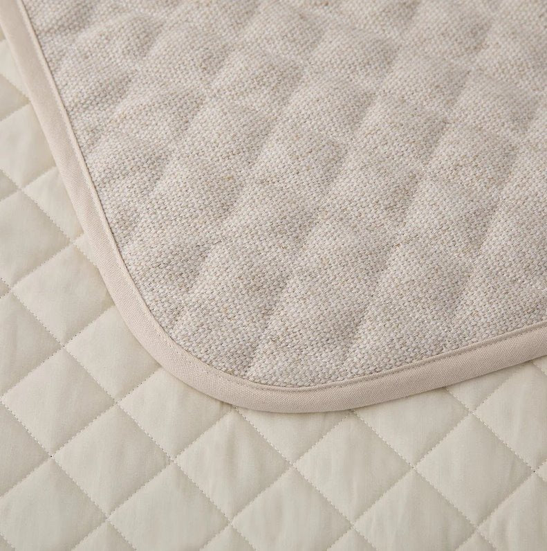 Fairfield Linen Coverlet Set: Up-Close Coverlet View