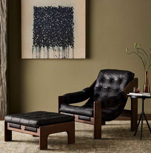 Halston Chair w/Ottoman: Product Style View
