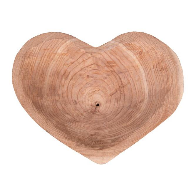 Hand-Carved Heart Bowl - Creative Co-Op