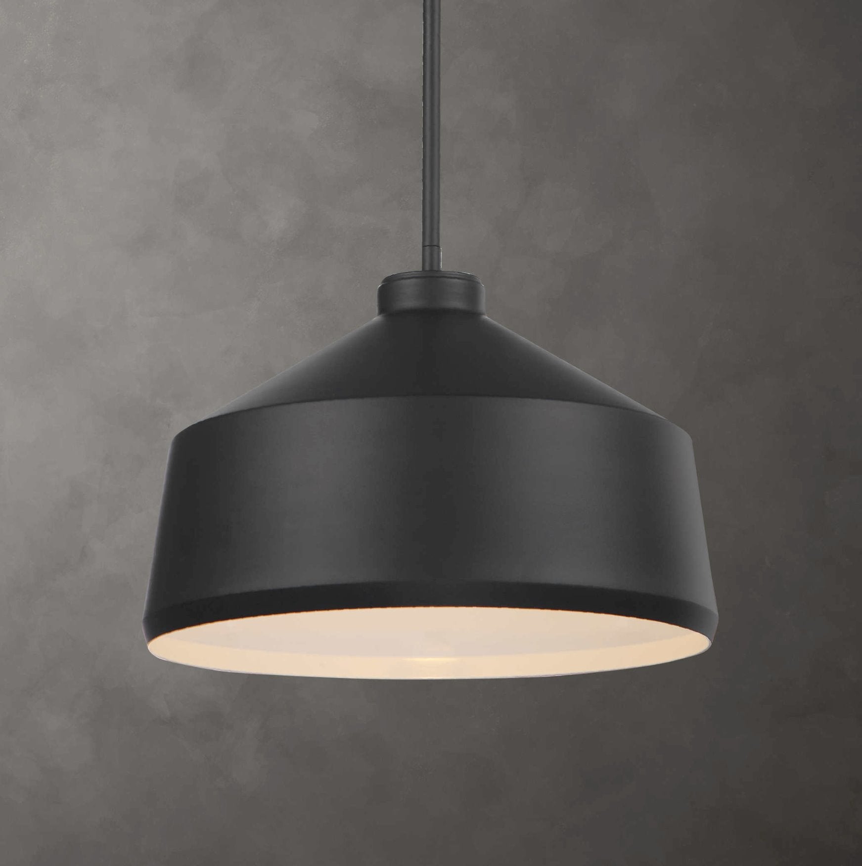 Holgate Pendant Lighting: Light-On View with Background