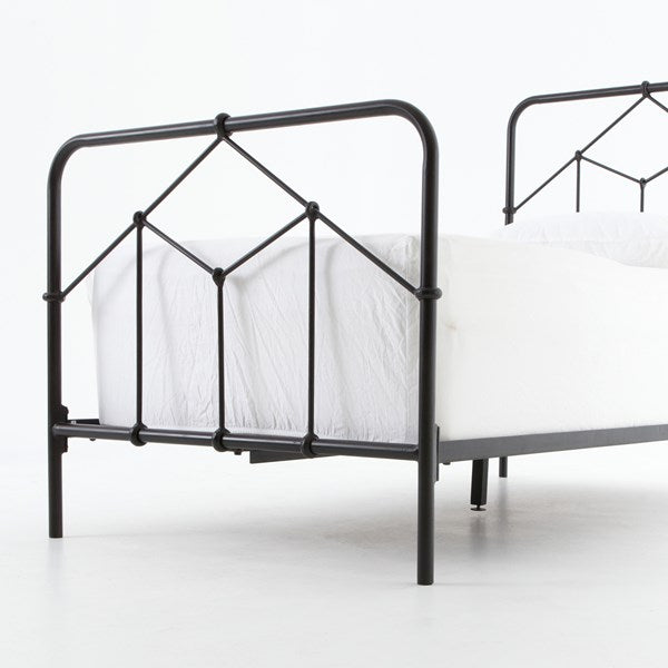 Casey iron bed in black