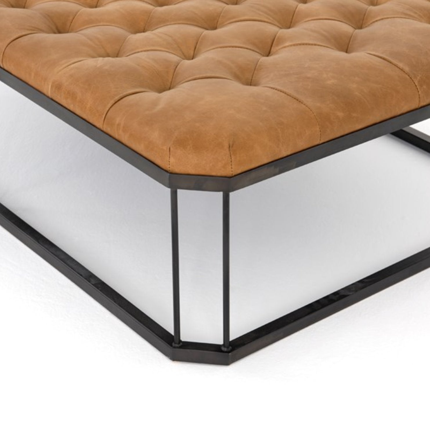 Isle Leather Ottoman
