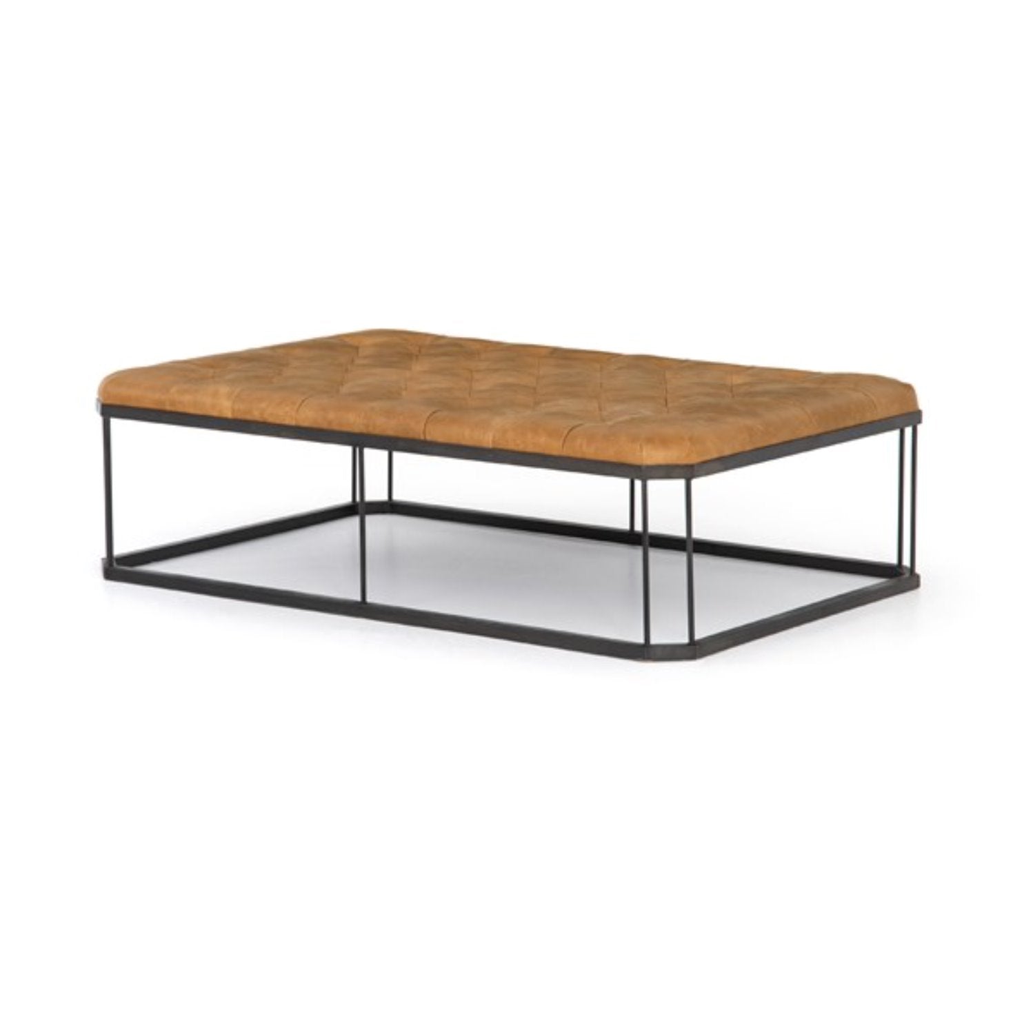 Isle Leather Ottoman