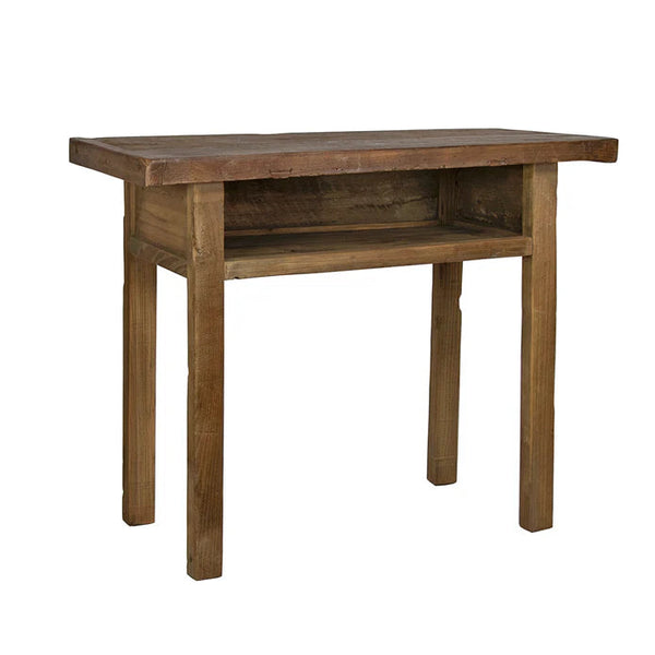 Village Console Table with Shelf