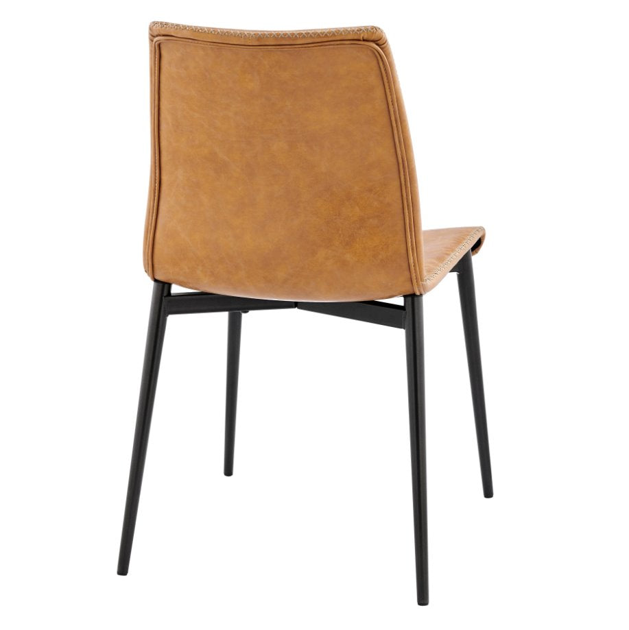 Jayden Dining Side Chair: Product Quarter Back View in Vintage Cedar