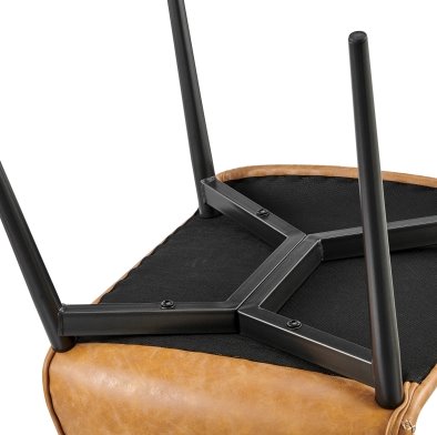 Jayden Dining Side Chair: Bottom of the Chair View in Vintage Cedar