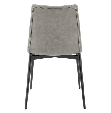Jayden Dining Side Chair: Product Back View in Vintage Gray Mist