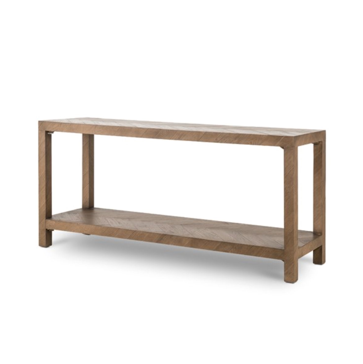 Lamar Console Table: In Matte Brown Veneer