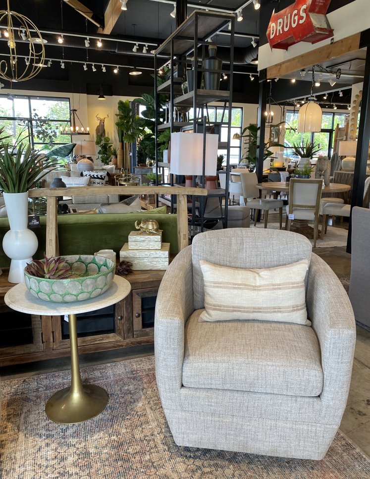 Lily Swivel Chair: Available for special order at City Home PDX