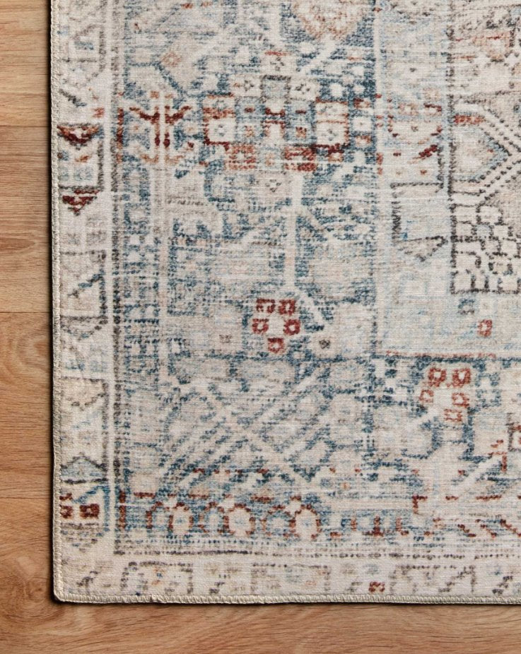 Chris Loves Julia × Loloi Jules Rug: Top Corner Rug View