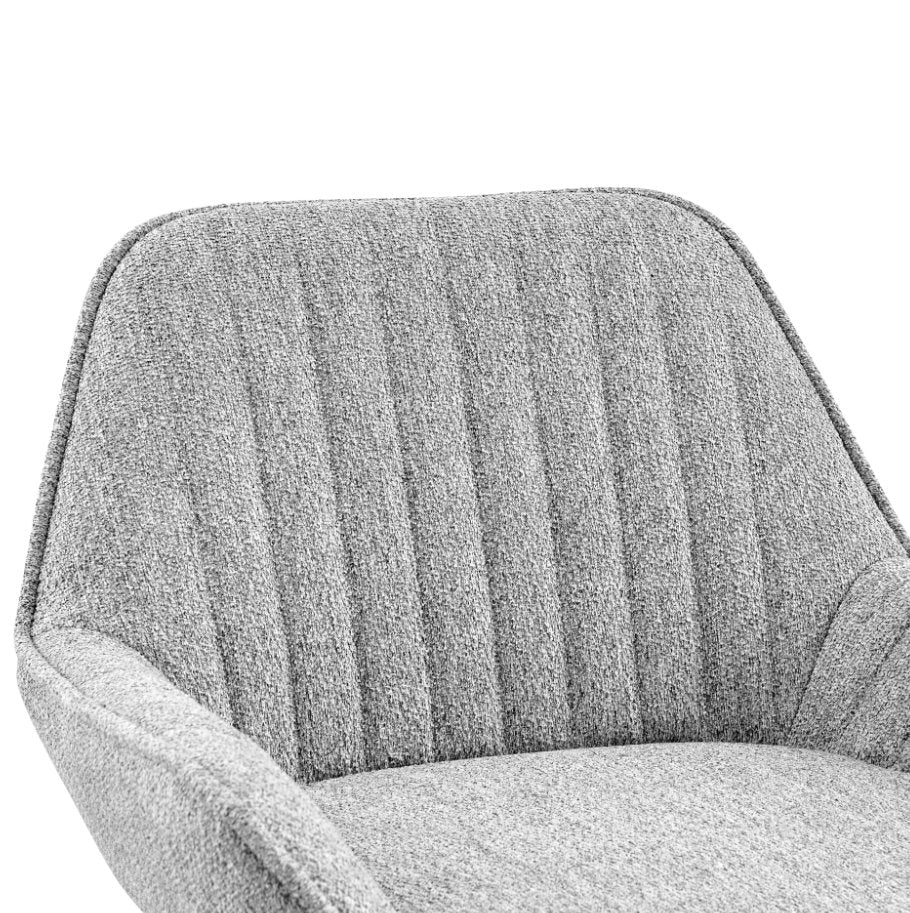 Luther Swivel Gaslift Bar Stool: Up-Close view of Chair Back