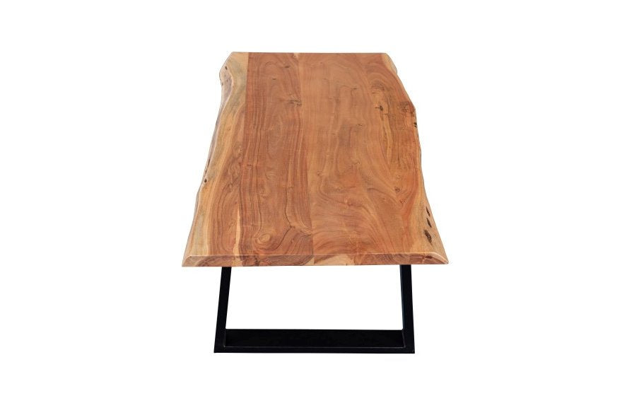 Manzanita Natural Coffee Table: Live Edge Tabletop View