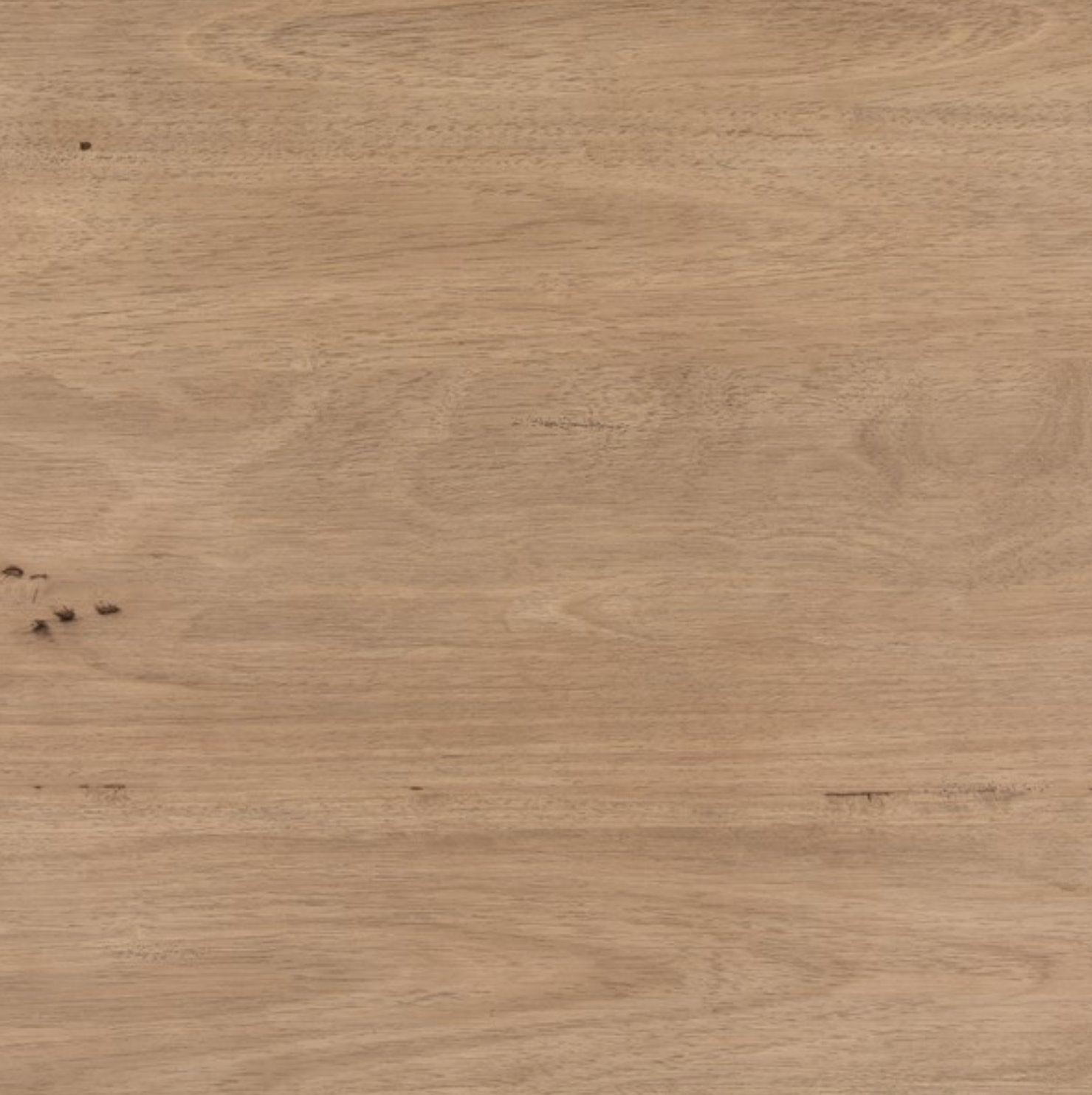 Mesa Round Coffee Table in Light Brushed Parawood: Up-Close Color Finish View