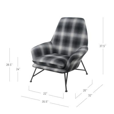 Vasco Fabric Accent Chair - City Home - Portland Oregon - Furniture and Home Decor
