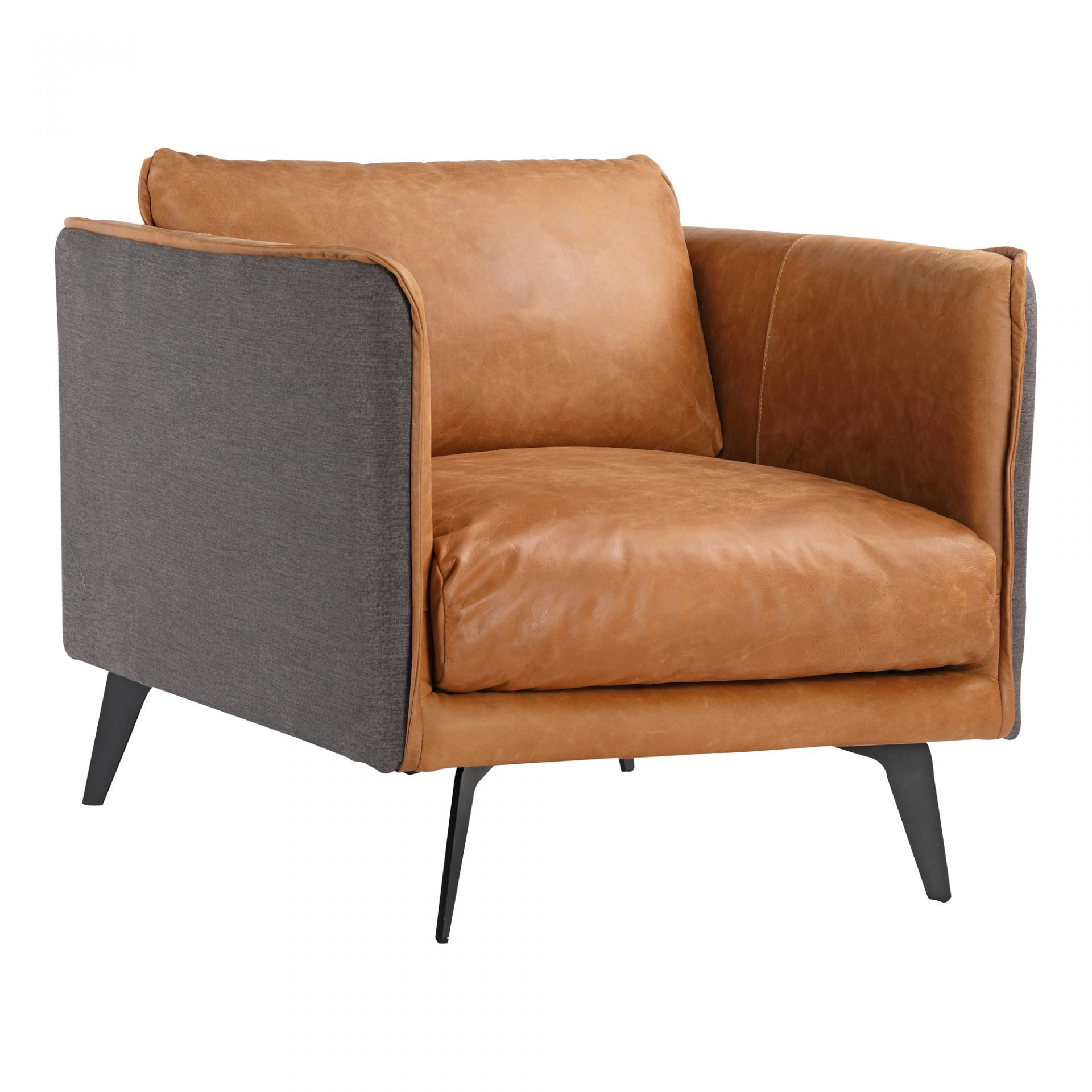 Messina Leather Arm Chair - Moe's