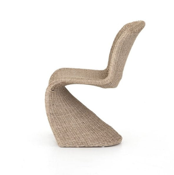 Portia Outdoor Dining Chair: Product Side View