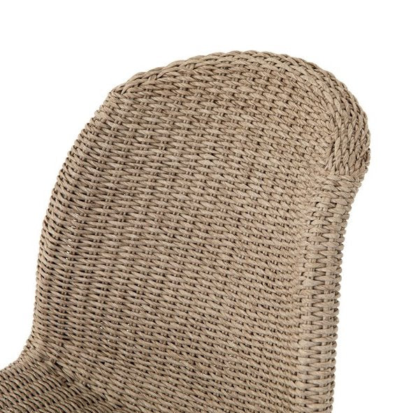 Portia Outdoor Dining Chair: Up-Close Backrest View