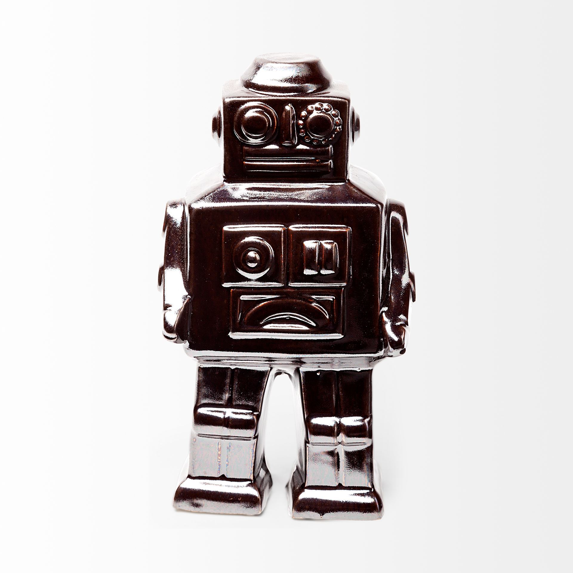 Silver Robot Figure - Mercana
