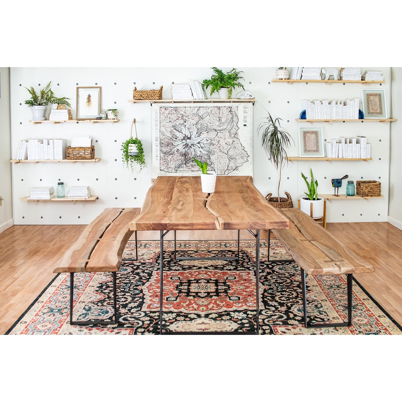 Carmel Acacia Live Edge Wood Bench - Porter