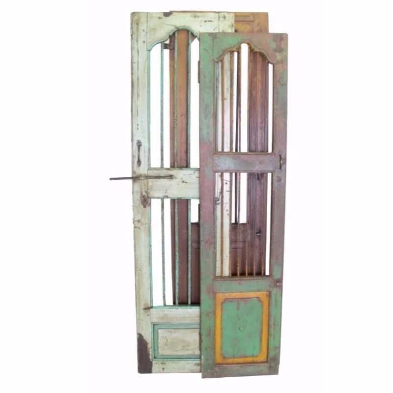 Vintage Security Door - Set of 2 - Blue Ocean Traders