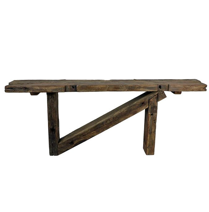 Salvaged Beam Console Table: Available at City Home PDX