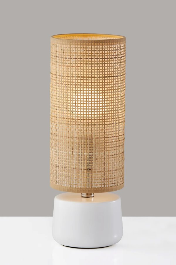 Sheffield Table Lantern: White Lamp Color Finish