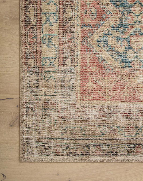 Aubrey Rug Ocean/Spice: Pattern View