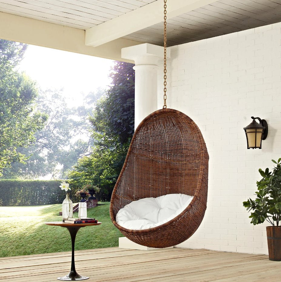Bean Outdoor Patio Swing Chair Without Stand: Product Style View