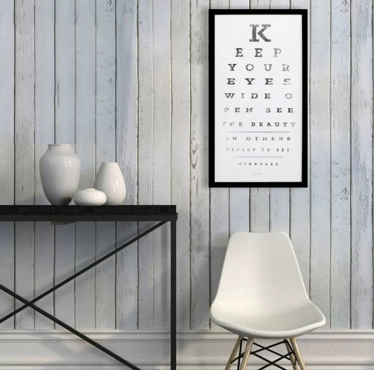 Eye Chart Framed Art