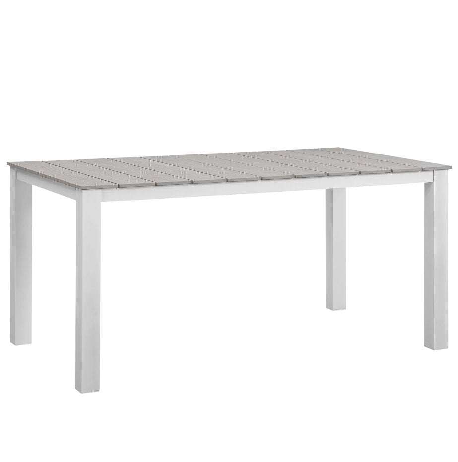 Maine 63" Outdoor Patio Dining Table: Product View