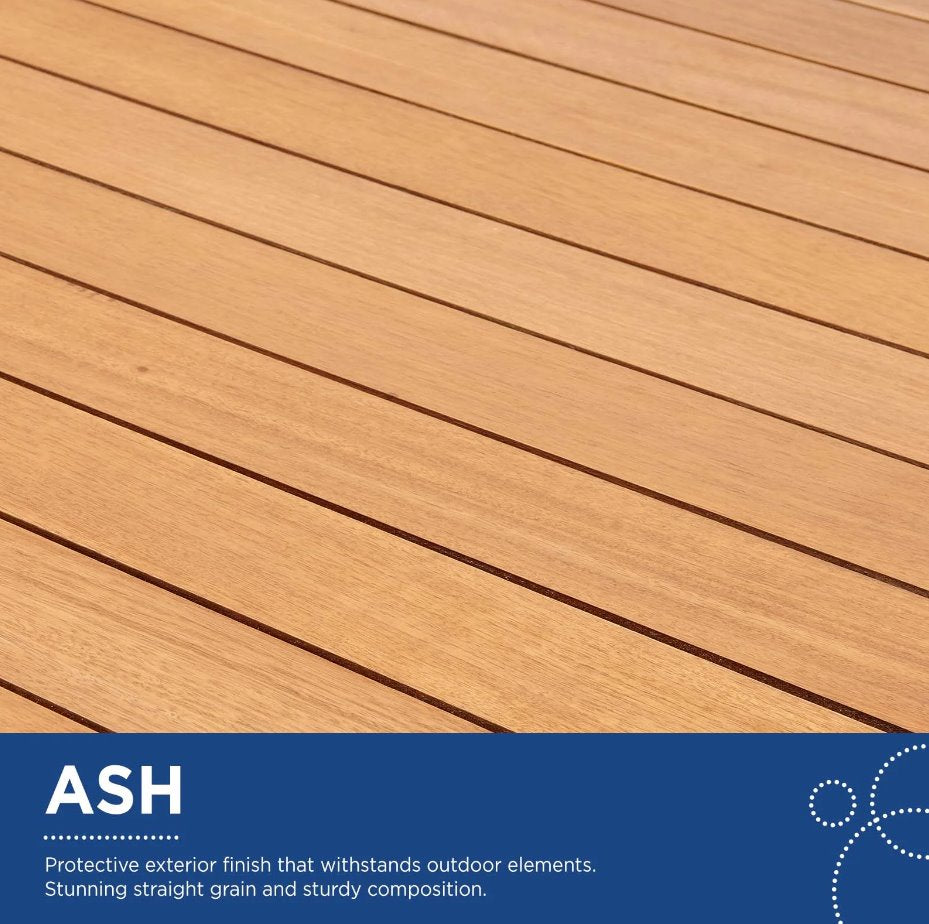 Viewscape Outdoor Patio Ash Wood Loveseat: Ash Wood Information