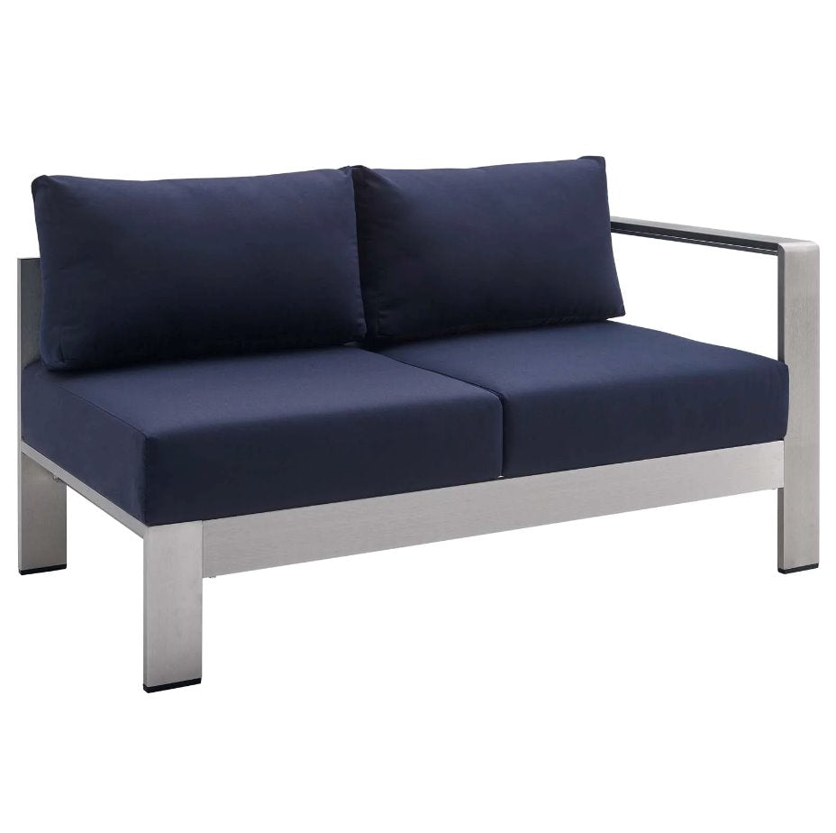 Shore Outdoor Patio Loveseat (Set of 2, left and right): Available at City Home Outlet