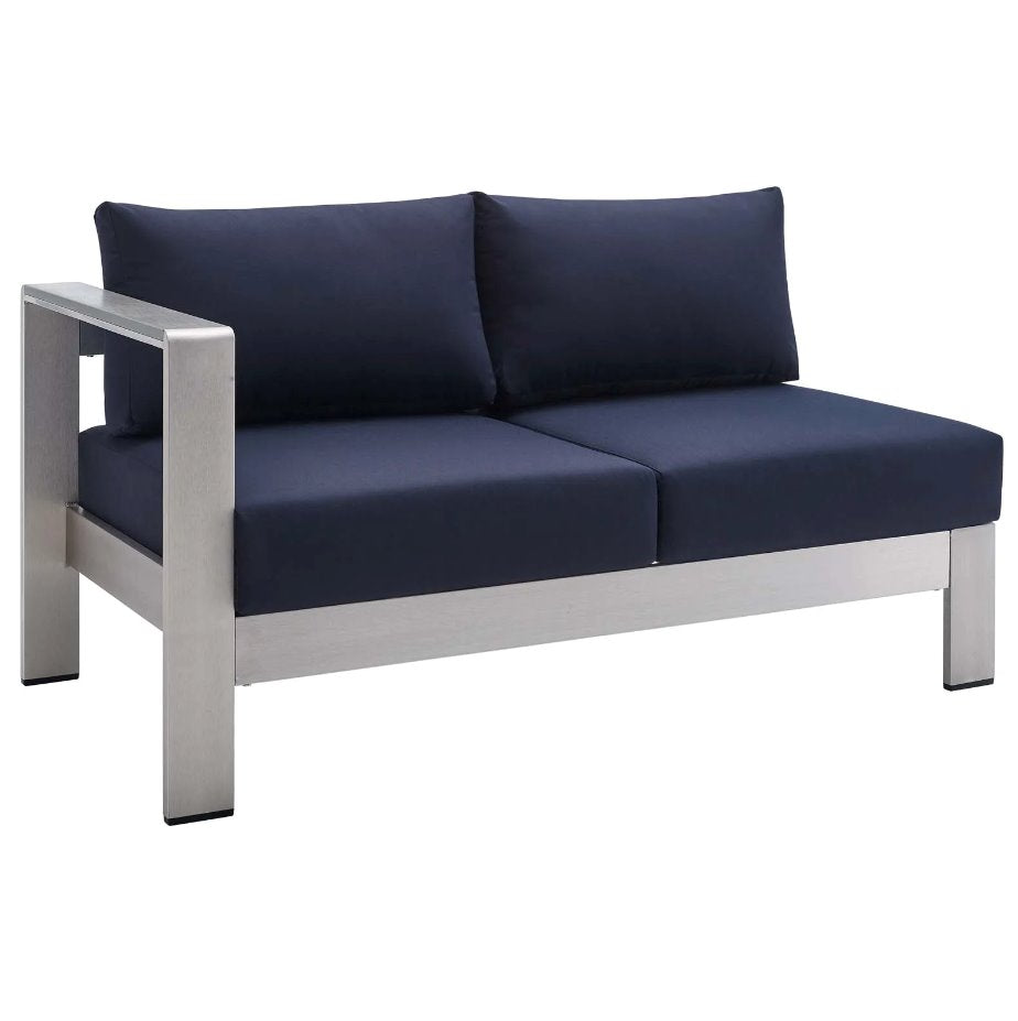 Shore Outdoor Patio Loveseat (Set of 2, left and right): Available at City Home Outlet