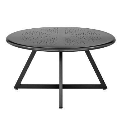 Markle KD Outdoor Metal Round Coffee Table: Available at City Home PDX