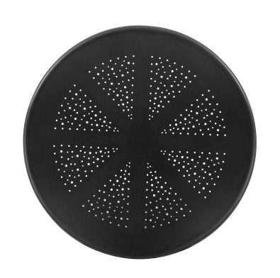 Markle KD Outdoor Metal Round Coffee Table: Top Tabletop View