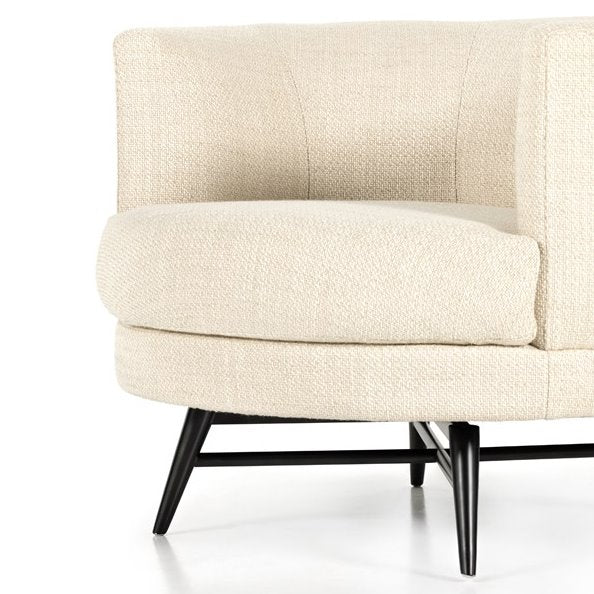 Carmela Swivel Chair: Up-Close Quarter View