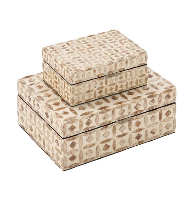 Mother of Pearl Storage Box Set