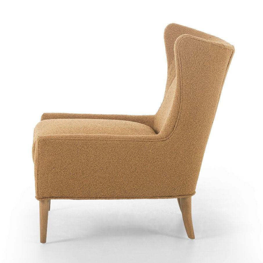 Marlow Wing Chair in Copenhagen Amber