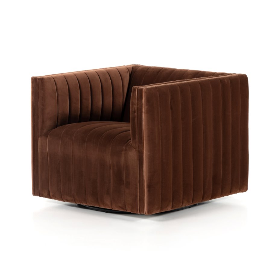 Augustine Swivel Armchair - 3 Fabric Options - Four Hands