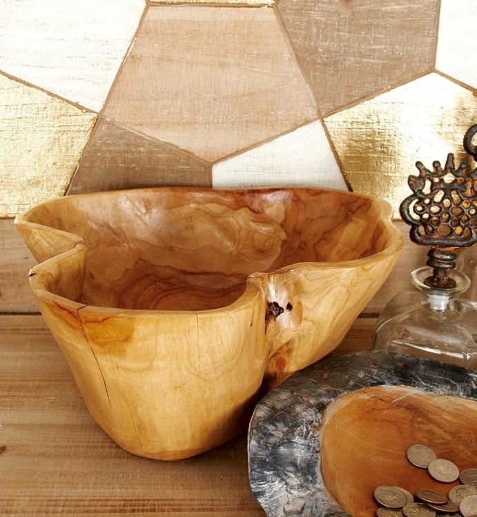 Teak Rustic Bowl: available at City Home
