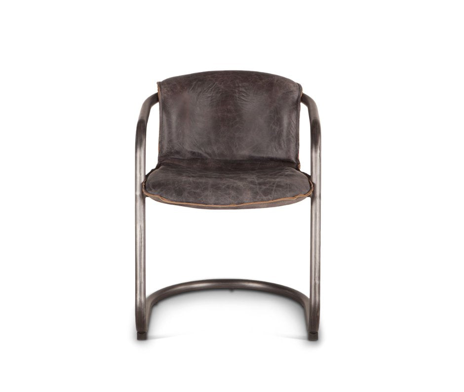 Portofino Antique Ebony Dining Chairs- Front View