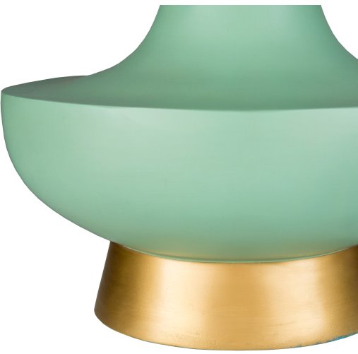 Turquoise Table Lamp: Up-Close View