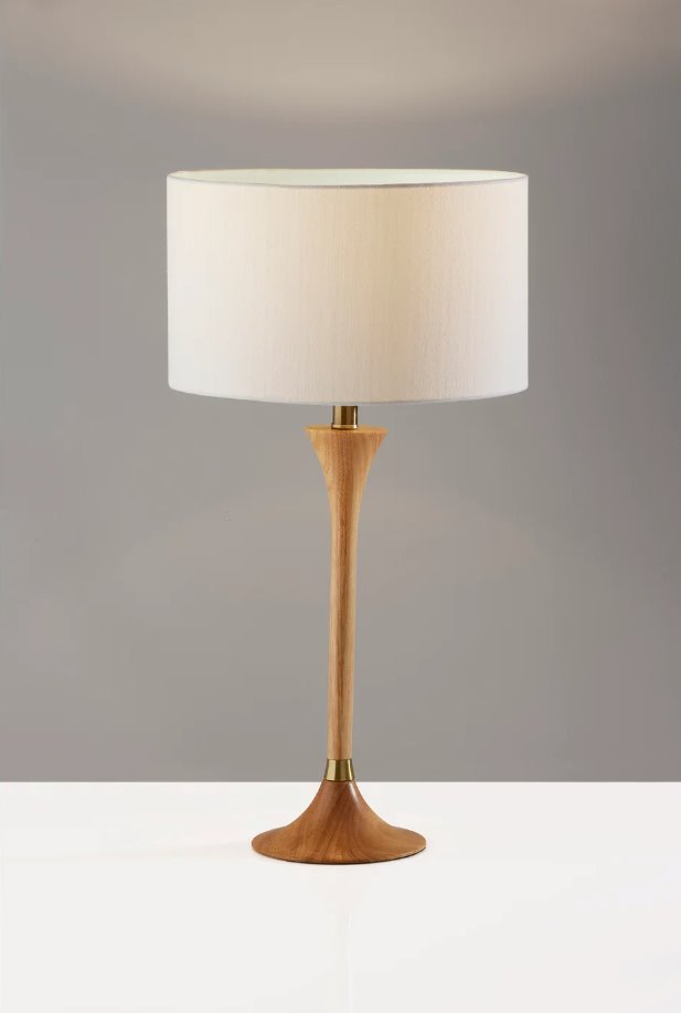 Rebecca Table Lamp: Light-On View