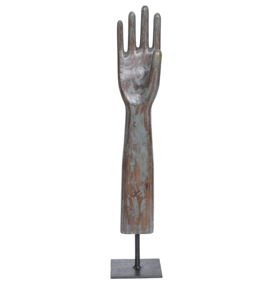 Wooden Glove Mold on Base" Available at City Home PDX