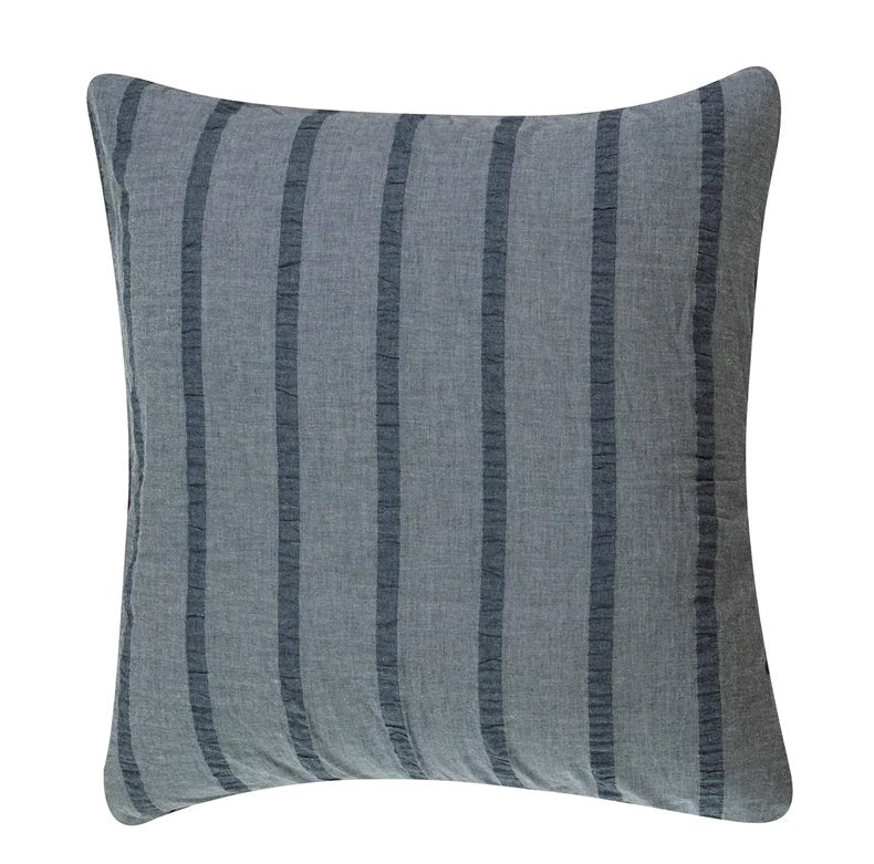 Harper Blue Stripe Euro Sham: Available at City Home PDX