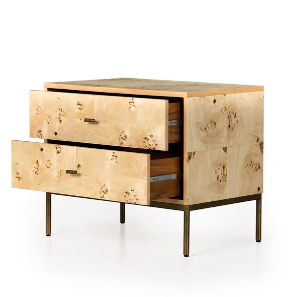 Mitzie Nightstand: Drawers View