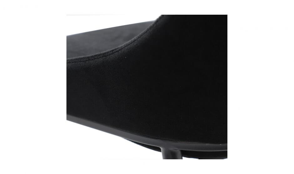 Sedona chair in shadowed black velvet detail